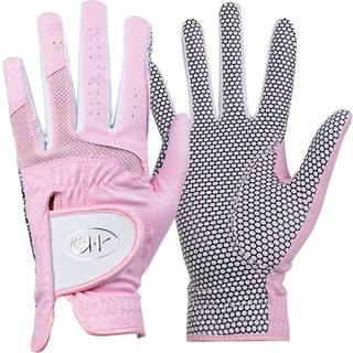 Gh Womens l?dergolfhandsker et par - almindelige begge h?nder (lyser?de 19 (r))