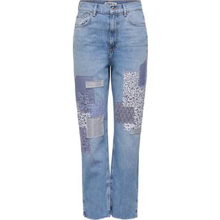 Onlrobyn Mellemhøj Talje Straight Fit Jeans