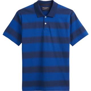 Marc O'Polo Herren Polo-Shirt blau gestreift