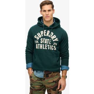 Superdry Superdry Dark Pine Green Athletic Essential Loose Fit Hoodie