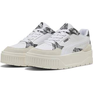 Women&#39;s Puma Karmen II Idol Snake Chic Sneakers, White, Size 37, Shoes - Warm White - 37