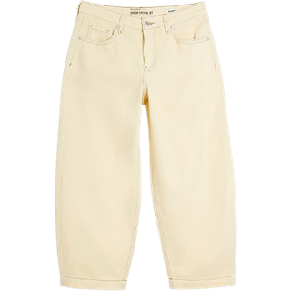 River Island River Island Buttermilk Yellow Petite Seamed Barrel Jeans