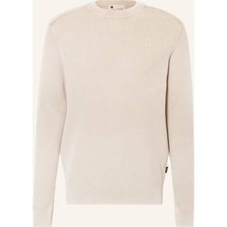 Serrated Knitted Sweater - Beige - Men