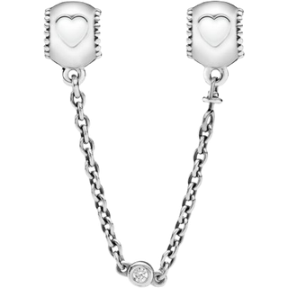 Pandora Charm - Herz Komfort-Kette - 796457CZ-05 - silber