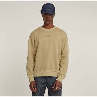 Washed Relaxed Sweater - Beige - Men