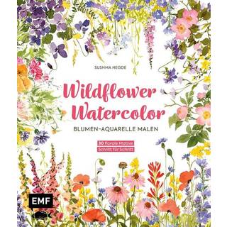 Wildflower Watercolor - Blumen Aquarelle malen