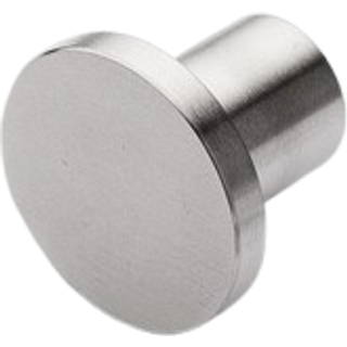 Knop Ø25 mm, børstet rustfrit stål • d line