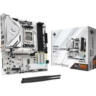 ASRock B850M Steel Legend WiFi Bundkort - AMD B850 - AMD AM5 socket - DDR5 RAM - Micro-ATX
