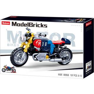 Sluban Model Bricks Motorcykel Byggesæt - 8+år - 197 Dele
