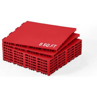 Vevor Dryland Fliser til hockey -gulvmåtte 12 x 12 i 8 stk. Fangs alsidige træningsoverfladedansgulvfliser Hockey Training Equipment Board til sk