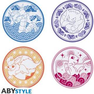 Abysse POKEMON - sæt med 4 tallerkener - japansk stil