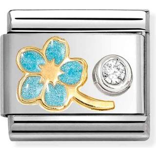 Nomination Blue Myosotis Crystal Charm - Silver