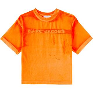 Marc Jacobs Kids Logo cotton jersey T-shirt - orange - Y 12