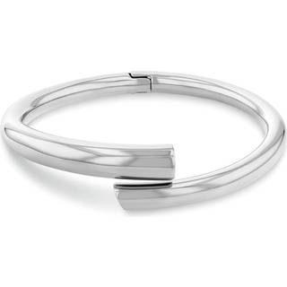 Stainless Steel Spiral Bangle - Silver - One Size