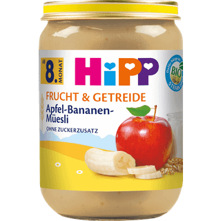 HiPP Økologisk frugt og müsli med æble-banan 83.95 DKK/1 kg (6 x 190.0g)