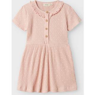Lil' Atelier Fiducia ss kjole - PEACH WHIP