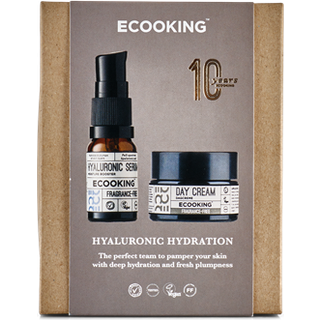 Ecooking Sampak Mini Day cream, Mini Hyaluronic Serum - Jubilæum 2025 (1 sæt)