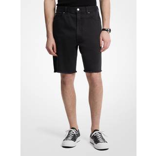 MK Frayed Denim Shorts - Black - Michael Kors - 40