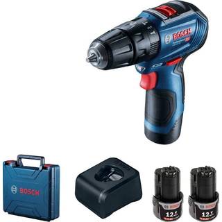BOSCH GSB 12V-30 Bore-/skruemaskine, 30Nm, brushless + kuffert +2x batterier Li-Ion, 2Ah