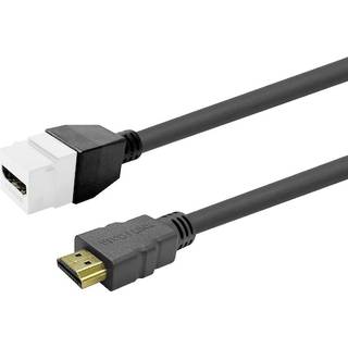 VIVOLINK Keystone White HDMI Female to