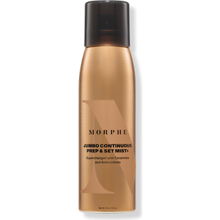 Morphe Jumbo Continuous Prep & Set Face Mist - Hydrating Setting Spray for Makeup & Skin Prep - Anrikad med ceramider och antioxidanter för en st