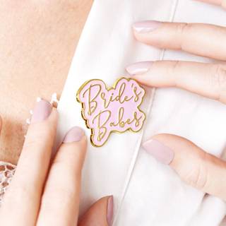 Brides babes broche, lyserød