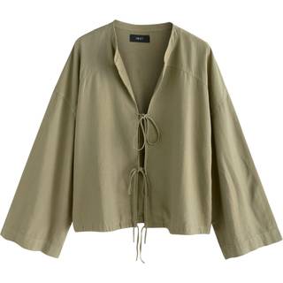 Next Olive Green Linen Cover-Up
