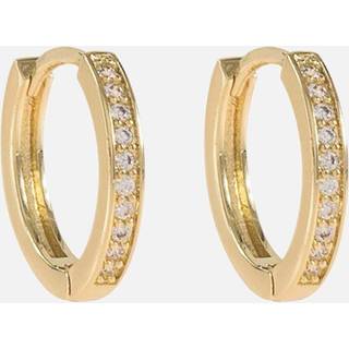 SNÖ of Sweden Elaine Small Ring Earring Gold/Clear 14mm