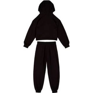 EA7til piger. 7G000078_AF12473 Træningsdragt i sort fransk frotté (10Años= 142cm), Casual, Sport, Bomuld, Multisport, Lange ærmer, børnetøj