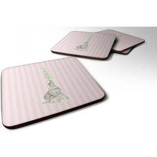 """" Caroline's Treasures Circus Seal Foam Coaster Set på 4 3,5 multicolor """"