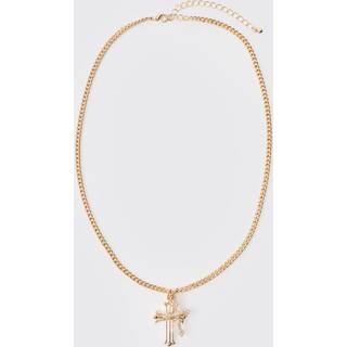 Mens Gold Cross Necklace