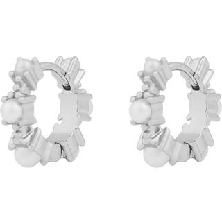SNÖ of Sweden Lucy Small Ring Earrings Silver White Onesize