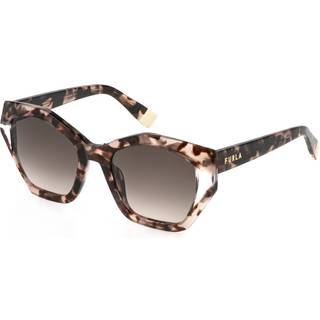 Furla Kvinde SFU885V 0XAP Solbriller Acetat Brun Brun Geometrisk Normal Skygge