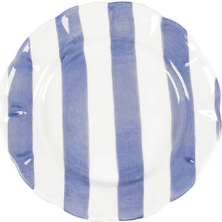 Pick a Poppy Stripe Tallerken 28 Cm - Middagstallerkner Lertøj Blå - C012803SS24-147