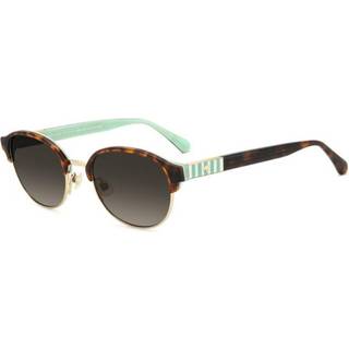 Kate Spade KS Jonae 2/F/S Asian Fit PHW/HA 54 Solbriller Kvinder Guld - Dark Brown Tortoise Gold On Mint Green - 54mm