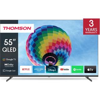 Thomson Google 55" QG4S14 4K QLED smart TV (2024/sidefødder) - På lager i butik