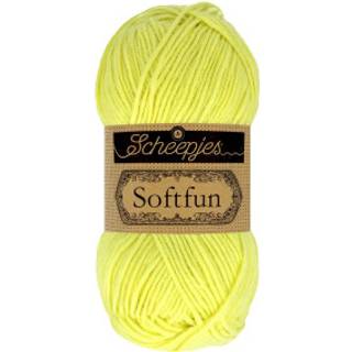 Scheepjes Softfun 2638 Soft Lime Indhold: 60% Bomuld / 40% Akryl Vægt/længde: 50 gram = ca. 140 meter Anbefalede pinde: 3.50-4.00 mm Strikkefasthed: 10 cm = 21 x 30 m Maskinvask / Skåneprogram max 30°C.