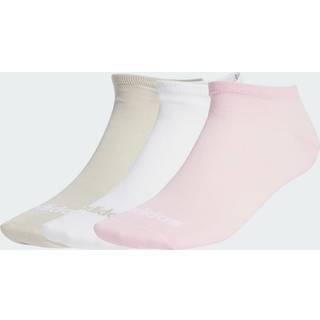 Tynde Linear Low-Cut sokker, 3 par - White / Beige / Clear Pink - 46-48