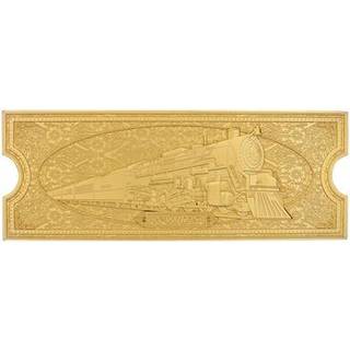 Polar Express Replica Train Ticket 24k Gold Plated Limited Edition