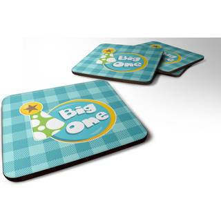"""" Caroline's Treasures Boy Big One Foam Coaster Set på 4 3,5 multicolor """"