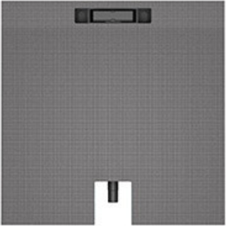 wedi Fundo Plano Linea gulvelement, komplet med 800 mm afløb, 70 x 1200 x 900 mm