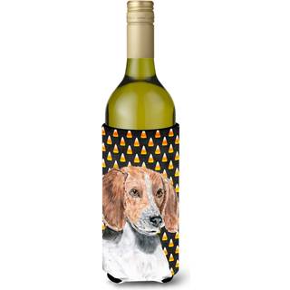 Engelsk Foxhound Halloween Candy Corn Wine Bottle Beverage Isulator Beverage Isulator Hugger