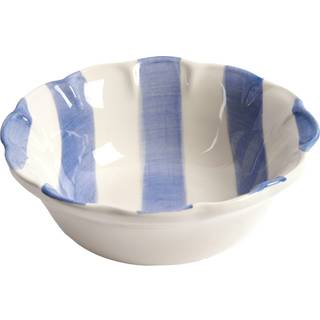 Pick a Poppy Stripe Skål 15 Cm - Dessertskåle Lertøj Blå - C041501SS24-150