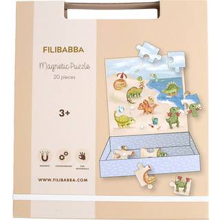 Filibabba Magnetisk spil - Puslespil med Dino Beach