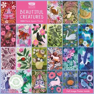 Adult Sustainable Jigsaw Puzzle Lee Foster-Wilson: Beautiful Creatures