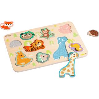 Classic World Puslespil Med Dyr Beige  2-6 Y    2-6 år 18 M+ Unisex