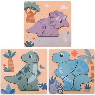Joueco Wooden Dino Puzzle Wood