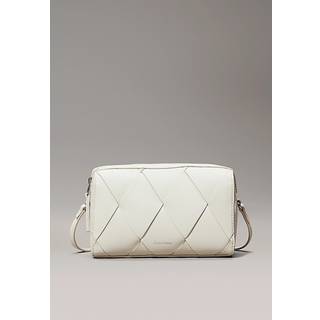 Woven Crossbody Camera Bag - Beige - One Size