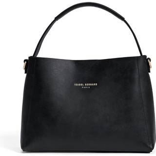 Isabel Bernard Montmartre Béatrice Midi black vegetable tanned leather handbag IB25094-301