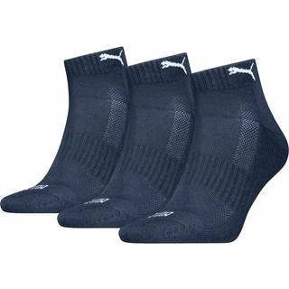 Puma 3-pak Cushioned Quarter Sock - Navy-2 - Str 35/38